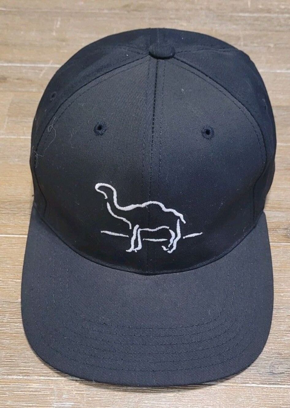 CAMEL Cigarettes Snapback Hat Black Promo Vintage 90's Ball Cap Block Logo Retro